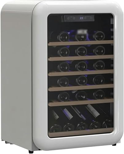 QPZMALSKY Bodegas Constant Temperature Wine Cabinet, 115 -Liter Small Refrigerator, Mini 4 ℃ -22 ℃, Hay Wood Shelf Imported 6 Layers Three Layers Three