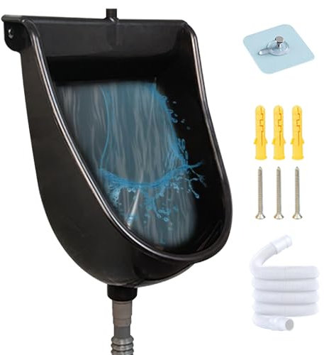 Auslaufsicheres, wasserloses Urinal für Herren, wandmontiert, 150 cm, UV-beständiger Kunststoff, Innen- und Außenbereich, Toilette für Badezimmer, Küche und Garage