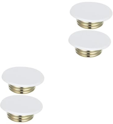 HOMSFOU Fire Sprinkler Head Cover Plate 4 Pack White Iron Ceiling Hole Covers for Fire Sprinkler System Replacement and Protection