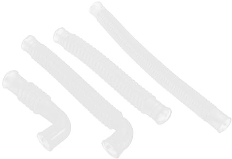 PartyKindom 4pcs Washing Machine Water Inlet Line Hoses Long Hose Fittings for Laundry Washer Portable Washing Machine Inner