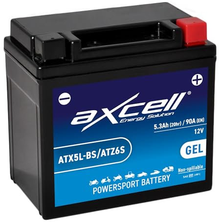 AXCELL Batterie 12V YTX5L-BS GEL (High Capacity) 50412 passend für ATU Explorer Speed 50 2 Takt 2016-2018