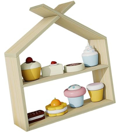 Sharplace Küche Spiel Lebensmittel Spielzeug Frühe Bildung Spielset Display Regal Vorschule Brot Jungen Mädchen vor Kindergarten Kinder Rolle Spielen Spielzeug