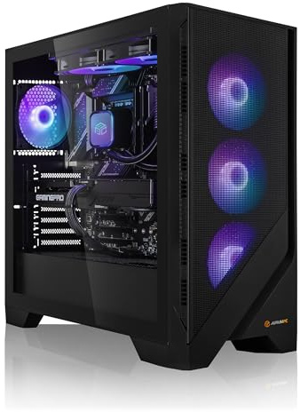 AURUMPC Gamer Fixe Ryzen 7 9800X3D • sans système d'exploitation • GeForce RTX5060Ti 8Go • 32Go DDR5 • 1000Go M.2 SSD • WiFi • Refroidissement par Eau • Unité Centrale Ordinateur de Bureau