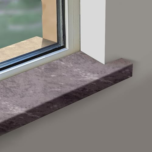 Davanzale Per Finestra Rivestimento, Copertura Decorativa Della, Facile Da Installare, Tagliabile, La Ristrutturazione Di Davanzali Interni Ed Esterni(Grey,90 * 20cm/35.4x7.9in)