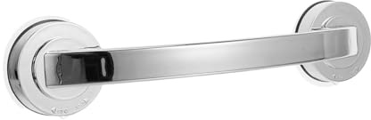 Barra de Apoyo Segura de Abs Plata para Baño y Baño | Montaje en Pared, para Bañera E Inodoro, Estabilidad Adicional, Apta para Mayores y Niños