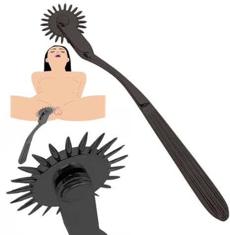 BFLaiCai Roue Nerveuse Sexe Plume Chatouilleur Roue À Aiguilles Flirtant Pour Couple Roues Nerveuses Exquises Roue Nerveuse Après Rouleau À Aiguilles Jouet Sexuel Femme