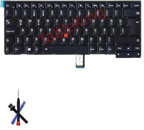Table-King Clavier de Rechange rétroéclairé pour Lenovo Thinkpad T440 T440S T440P T450 T450S T460 T431s L440 L450 L460 L470 (Turc)