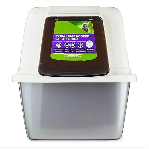YVAAASIYC Caja de Arena for Gatos Cerrada con Capucha Extragrande, Caja purificadora Aire Cubierta Puerta bisagras, Control olores Mascotas