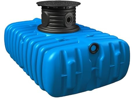 Depósito de Agua para Enterrar 3000 L | Cisterna Recuperador Agua de Lluvia, riego, Vasos de expansión de Piscinas, 245x155x185 cm