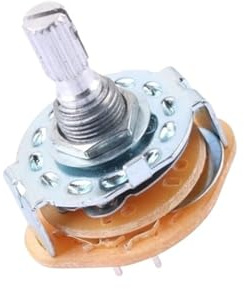 Bandbrytare RS25 1P11T 2P4T 2P5T 2P6T 3P3T 3P4T 4P3T vridbar strömbrytare bandknopp bandbrytare (3P4T)