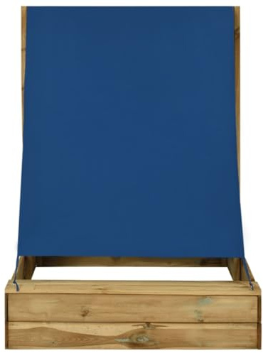 Generico Sabbiera con Tetto 160x100x133 cm Legno di Pino Impregnato,Sabbiere