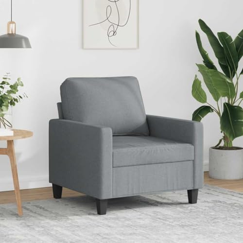 HFXHIJXQ Schlafsessel Hellgrau 78x77x80 cm mit 110 kg Tragkraft, strapazierfähiger Stoffbezug und Metallgestell, Modernes Design, bequemer Liegesessel für Living Room, Bedroom und Büro