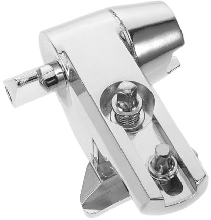 ifundom Abrazadera de Metal para Montaje en Set de Batería, Adaptable y Modular, Color Plata, Compatible Soporte de Platillos y Bombo para Configuraciones de Jazz