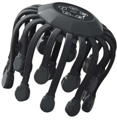 Masajeador De Cabeza Eléctrico - Rascador De Pulpo De 360° Con Música