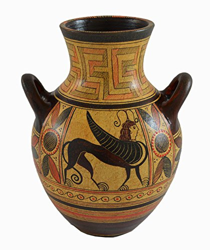 Minoenne Pottery Vase Amphore – Gryphon Guardian – ancien musée de Crète – Réplique