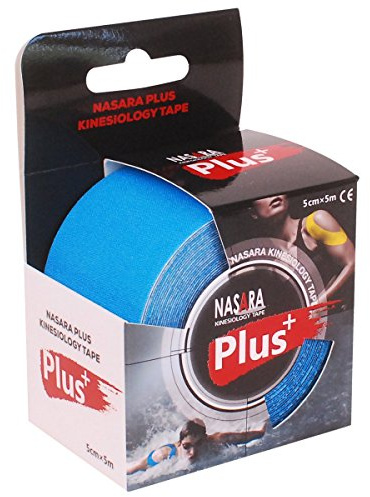 Nasara PLUS Kinesiology Tape, Kinesiotape für Sportler, 5cm x 5m, Türkis