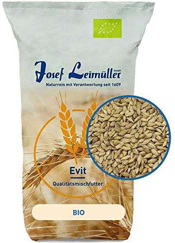 Leimüller Bio Gerste 25kg Futtergerste Pferdefutter Pferde Pony Reiter | Bio-zertifiziert, AMA-Gütesiegel, gentechnikfrei, aus Österreich, für Sportpferde, Rinder & Schweine