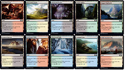 Magic: the Gathering Core 2020 - Juego de tierra dual común (1 de cada 10)