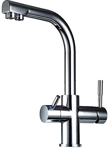 purway® 3 Wege Wasserhahn LED DELTA Küchenarmatur Küche Osmoseanlage | Ergänzung zu Umkehrosmoseanlage Ersatz für 1 Wege Wasserhahn