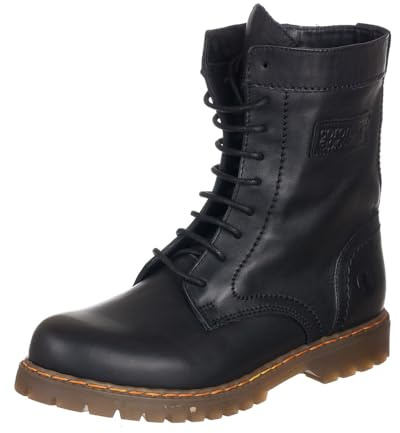 Coronel Tapiocca C350-11 Bota DE Piel Militar Mujer Negro 38