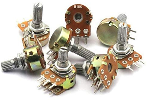 NO LOGO LSB-Potentiometer, 5pcs WH148 B1K B2K B5K B10K B20K B50K B100K B500K 6Pin Shaft Verstärker Dual Stereo Potentiometer 1K 2K 5K 10K 50K 100K 500K (Größe : 1M)