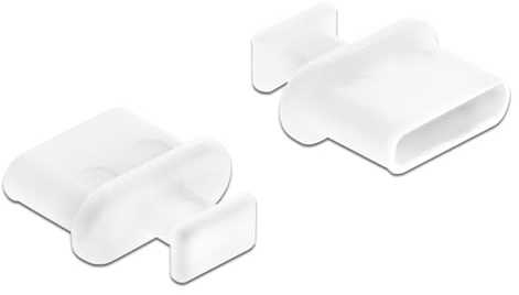 Delock Staubschutz für USB Type-C™ Buchse mit Griff 10 Stück weiß