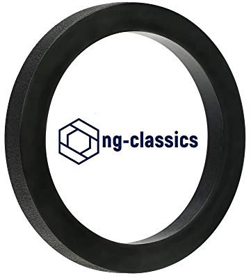 Gummidichtungen 3/8, 1/2, 3/4, 1, 1 1/4, 1 1/2, 2 Zoll Flachdichtungen aus EPDM (25 Stück, 1/2 NG 19x11,5x1,5mm)