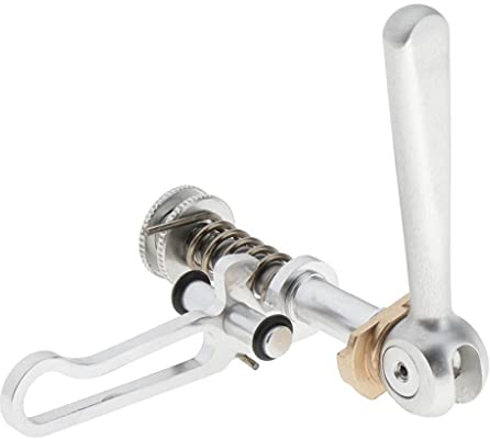 LLDDSS Fahrrad-Sattelklemme, Sattelstütze, Klemme für Klappfahrrad, Sattelstützen-Clip, Schnellverschluss, gefaltete Fahrradachse (Farbe: Silber)