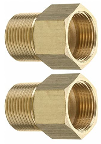 RANRAO Kupplung M22 15 mm Stecker auf M22 14 mm Innengewinde Hochdruckreiniger-Schlauch-Gewindeanschluss, 2 Stück