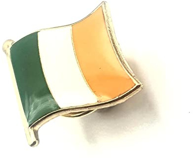 Anstecknadel mit irischem Irland, Metall, Emaille, Landesflagge, Metall