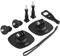 HSU Adhesive Mount for GoPro, Flexible Helmet Mounts for Insta360, Stick Accessories Kit for Action Cameras(6 in 1)
