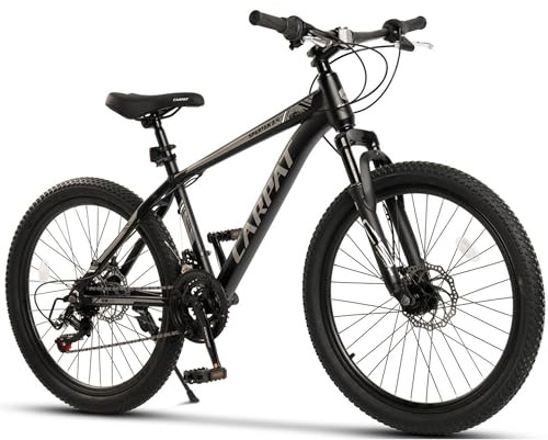 CARPAT SPORT 26 29 Zoll Mountainbike für Jungen, Mädchen, Damen und Herren, Scheibenbremse, 21 Gang-Schaltung, Aluminium Rahmen, Hardtail Fahrrad Jugendfahrrad MTB
