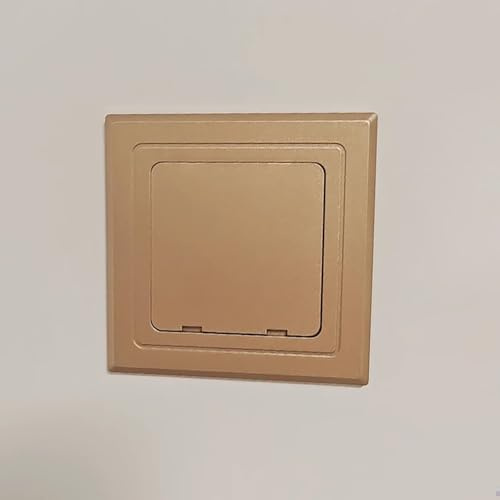 Trappe de Visite Cache de Panneau Électrique Doré pour Mur / Plafond, Petite Trappe D'accès pour Vanne D'arrêt D'eau, Trappe D'accès Aux Conduits / Câbles Informatiques, Montage en Surface(200x200mm (