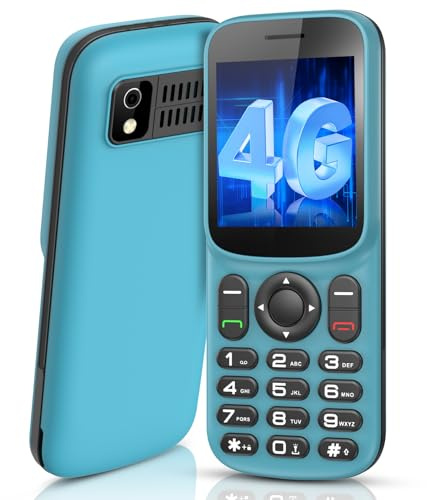 T185 | 4G Feature Phone with Dual Nano SIM Slot | 1.8” LCD Screen | Bluetooth | 1000 mAh Battery | FM Radio | SIM Free Basic Mobile Phone Unlocked with Torch| Compact Lightweight Prepaid Mini Phone