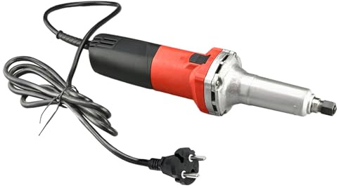 600W Geradschleifer | Elektrisch Stabschleifer 0-27000RPM Stufenlose Drehzahlregelung | Dreieckschleifer mit Ø 6mm Schleifköpfe zum Schmuck Aluminium Chrom