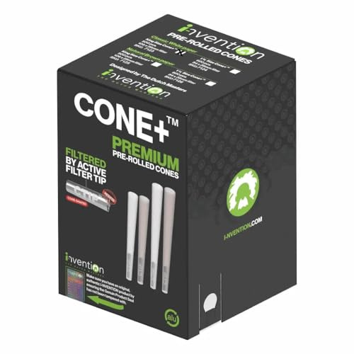CONE+ 500 x King Size Cones mit CTIP Aktivkohlefilter - konische vorgerollte Hülsen - Pre Rolled Cones