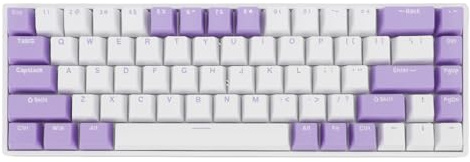 CFTGIW Tastiera Meccanica 68 Tasti 60% Blu Switch Hot Swap N Tastiera Rollover Rgb Retroilluminato USB C Cablata per 2000 ME XP 7 8 10 per Armonica Supporto USB 3 e CO Mechanical