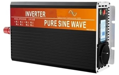 Convertisseur Onduleur Voiture 12 V 24 V 220 V 6000 W 5000 W 4000 W 3000 W Convertisseur d'onde Sinusoïdale 50 Hz Prise USB Transformateur Prise Européenne Onduleur(4000W-24V-220V-50HZ)