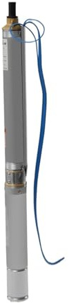 1 st 0,37 kW 0,5 hk dränkbar brunnspump OD 3 tum dränkbar pump i rostfritt stål med 1/1,25 tum utgång för industriellt hushållsbruk, 110 V/60 Hz (4SDM 49 ft)