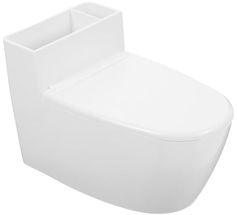 Uonlytech Cenicero Mural Esmaltado Tapa, Contenedor de Cenizas Cerámico Resistente, para Baño y Salón, Instalación Sencilla y Ahorro de Espacio para Uso Interior