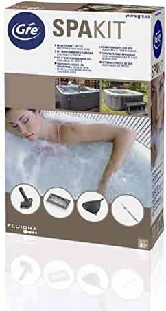Gre KMSPA - Kit Nettoyeur de Fond pour Spas Gonflables ou Rigides. Conçu pour le Nettoyage du Fond et de la Surface du Spa.
