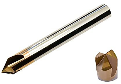 CNC QUALITÄT VHM - Fresa a codolo Ø da 2 a Ø 12 mm, in metallo duro a 90°, fresa per fresa per smussare in metallo duro (Ø 2 mm)