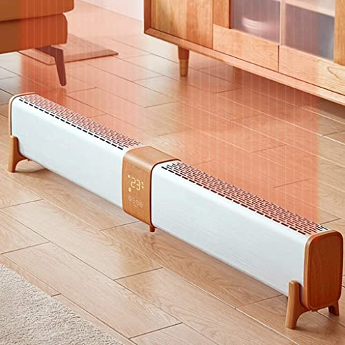 WANGFENG Heater,Electric Skirting Panel Heater - Most Popular Stylish Designer Look Convector Radiator - Remote Control - 2200W Heaters Electric for Home - Low Energy - with Thermostat/Timer,White