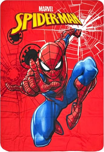 Plaid pour enfants Spiderman Marvel en 100% polyester 100 x 140 cm