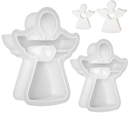 Silikonformen Gießformen,2 Stück Engel Silikonform,Engel Kerzenformen zum Gießen,Engel Silikon Kerzenform,Gießformen Silikon,für DIY Kerzen,Seife, Gips, Handwerk