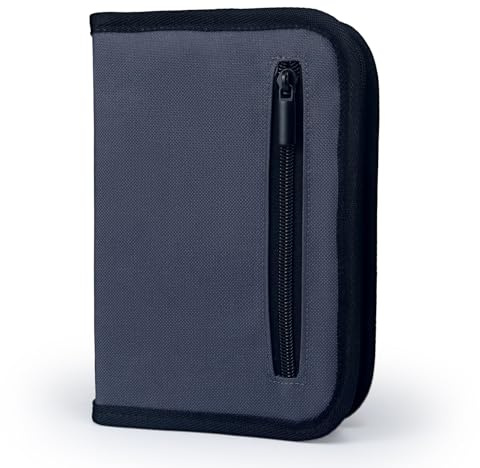 Yommie Federmäppchen Federtasche Canvas Federmappe Jungen Mit Reißverschluss Schulmäppchen Mädchen Federschachtel Schlamppermäppchen Teenager Stifteetui Mäppchen Schule Graphite