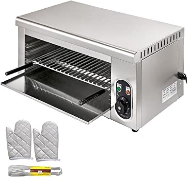 Four à salamandre électrique 2KW grille réglable appareil de cuisine en acier inoxydable gril for Pizza poulet rôti Commercial avec une résistance et une durabilité maximales