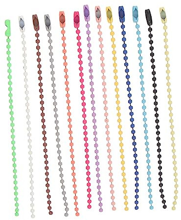 KONTONTY Trendy Schlüsselanhänger Kette Perlenkette stabile Schnalle für handgefertigten Schmuck