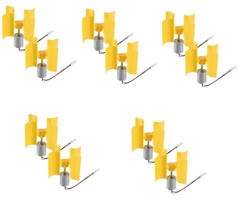 BESPORTBLE 10piezas Generador Eólico Vertical Miniatura De Aerogenerador Portátil Para Uso Exterior Motor De Viento Conveniente Para Proyectos Educativos y Recreativos
