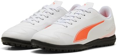 Puma Unisex Kinder Vitoria Ii Tt Jr Fussballschuh, Puma Weiß Leuchtendes Rot, 38.5 EU